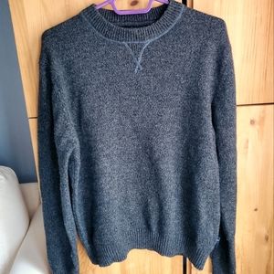 Woolrich Men's Dark Grey Wool Blend Crew Neck Sweater size Medium